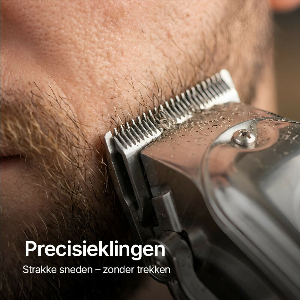 Oryzom ProTrim 2.0 – Precisie roestvrijstalen messen en krachtige motor voor gelijkmatige knipresultaten voor haar en baard