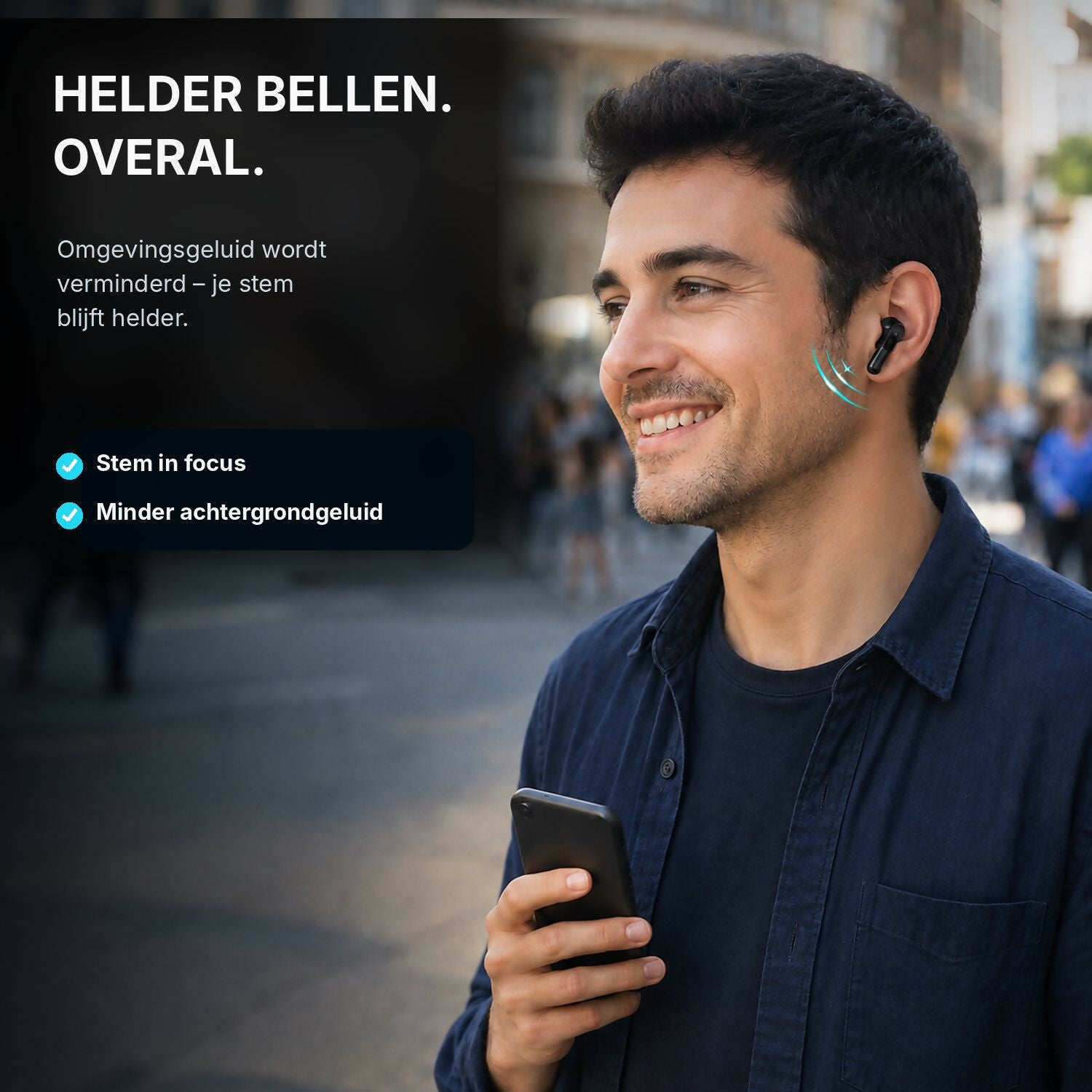 Oryzom AirBeat Ultra – Draadloze in-ear oordopjes met stereogeluid voor een meeslepende luisterervaring