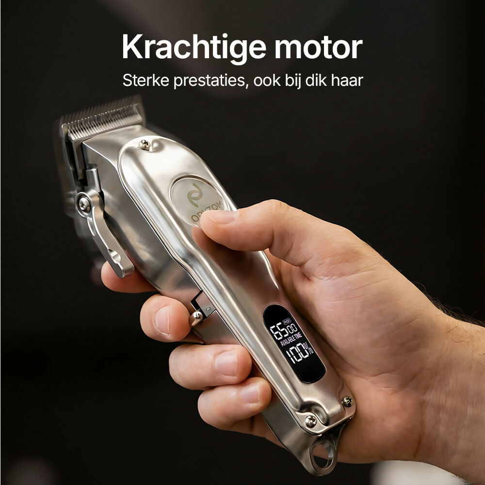 Oryzom ProTrim 2.0 – Precisie roestvrijstalen messen en krachtige motor voor gelijkmatige knipresultaten voor haar en baard
